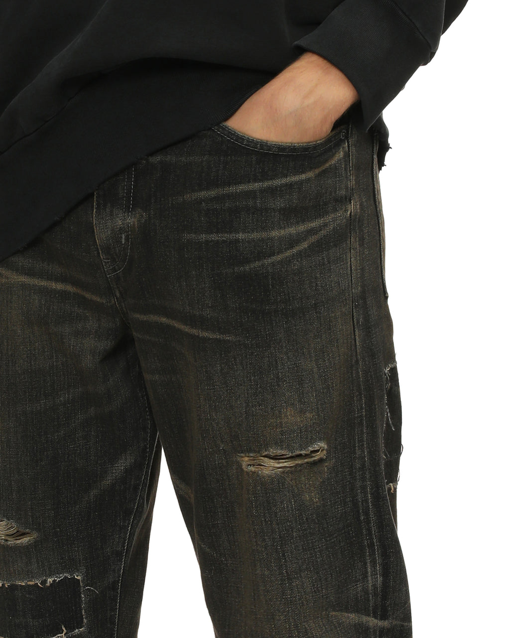 Savage denim DP mid pants