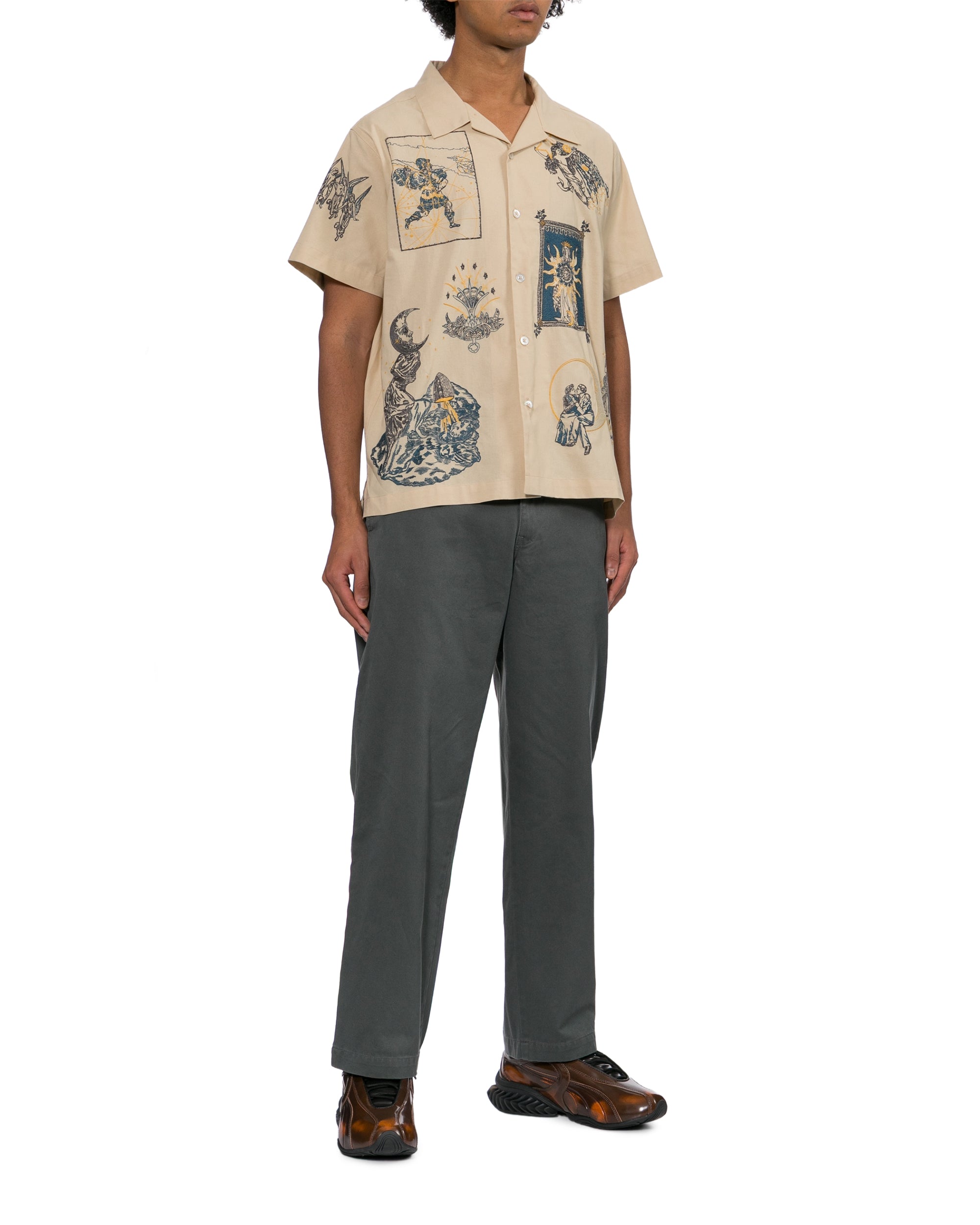 Straight-cut pants