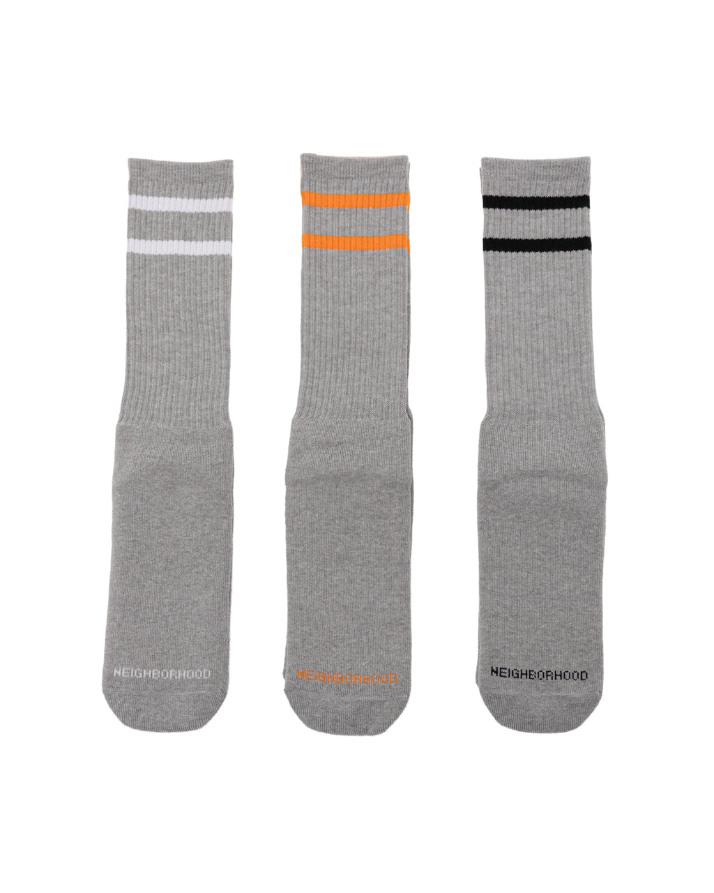 Stripe cuff socks - 3 pack