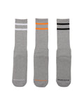 Stripe cuff socks - 3 pack