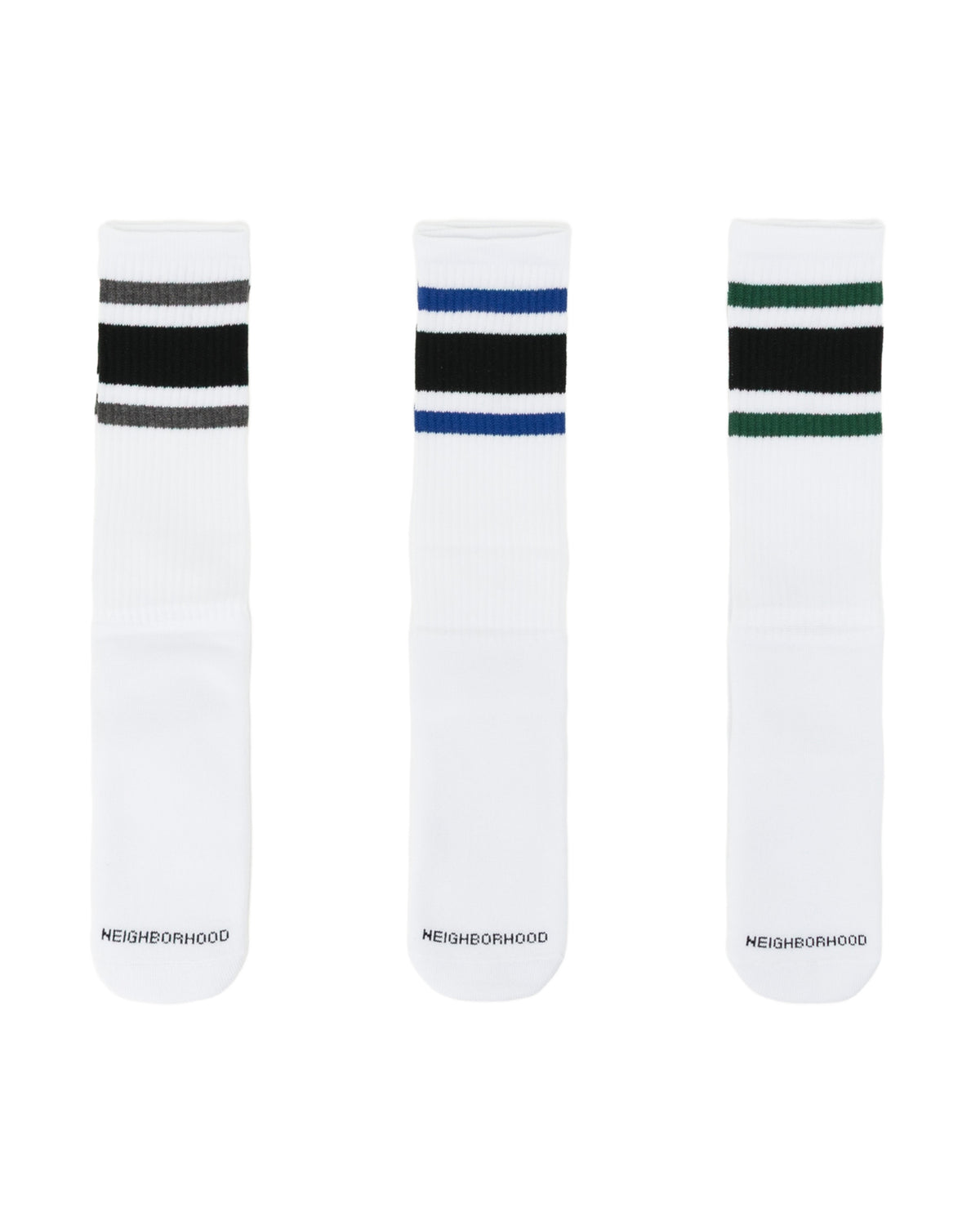 Striped crew socks - 3 pack