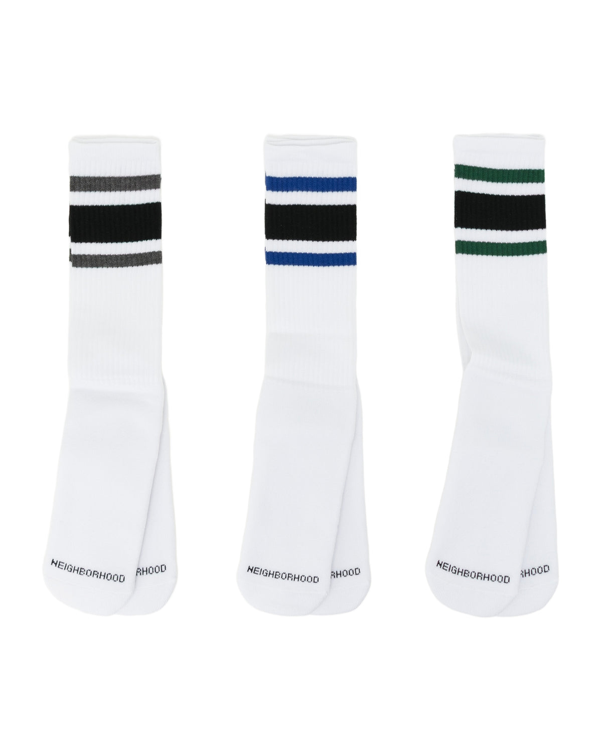 Striped crew socks - 3 pack
