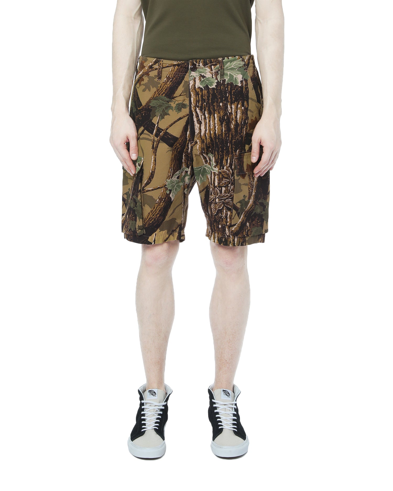 Camo cargo shorts