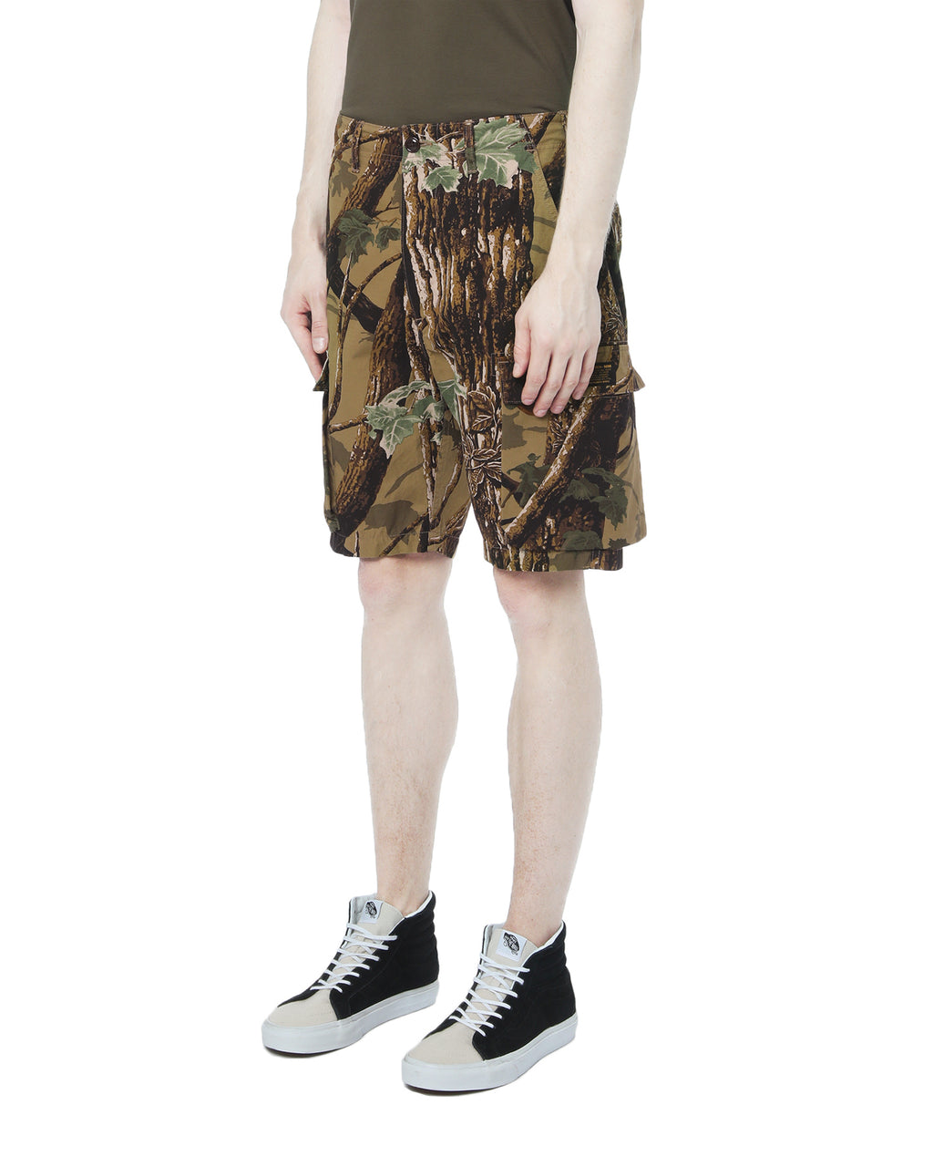 Camo cargo shorts