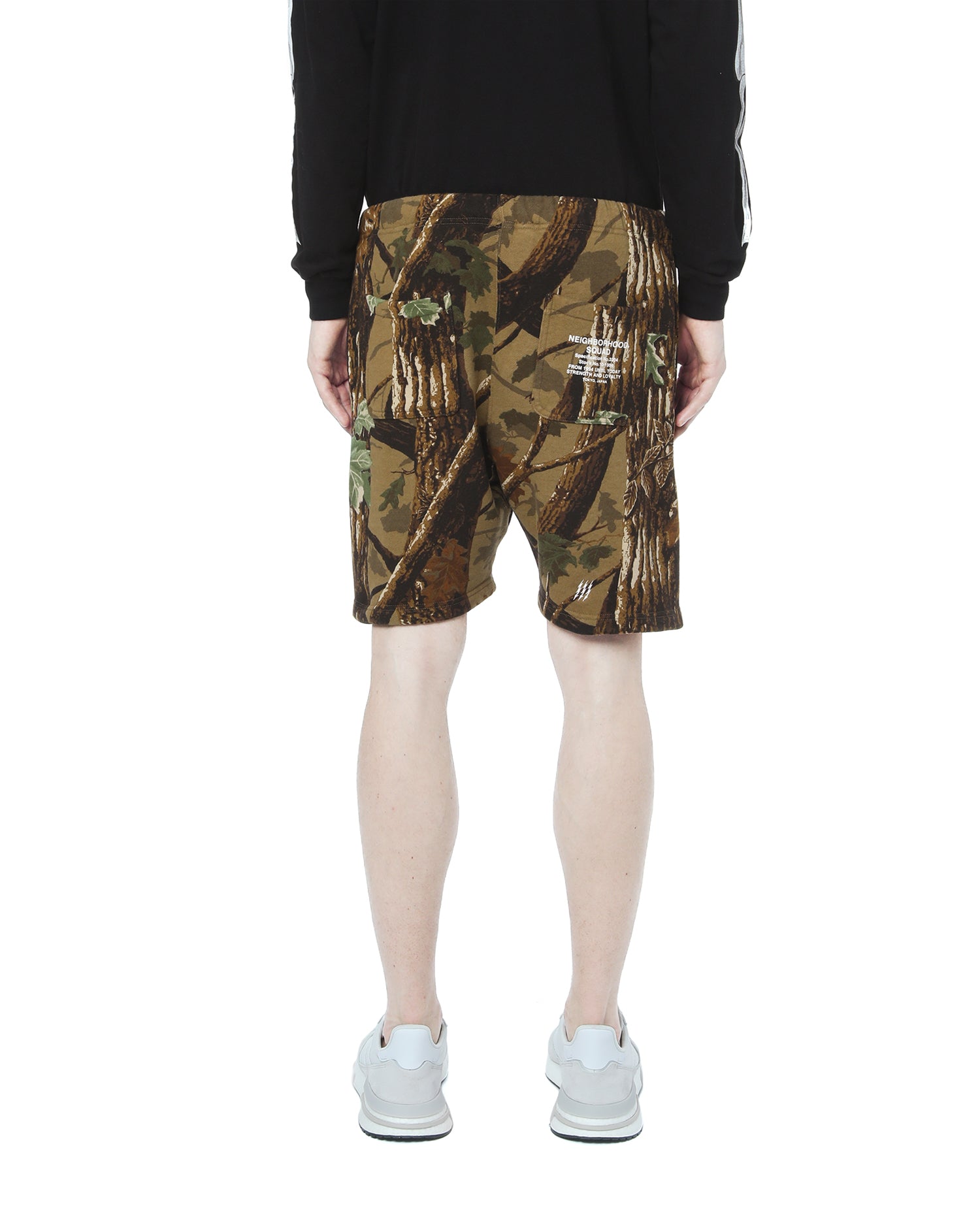 Camo cargo shorts