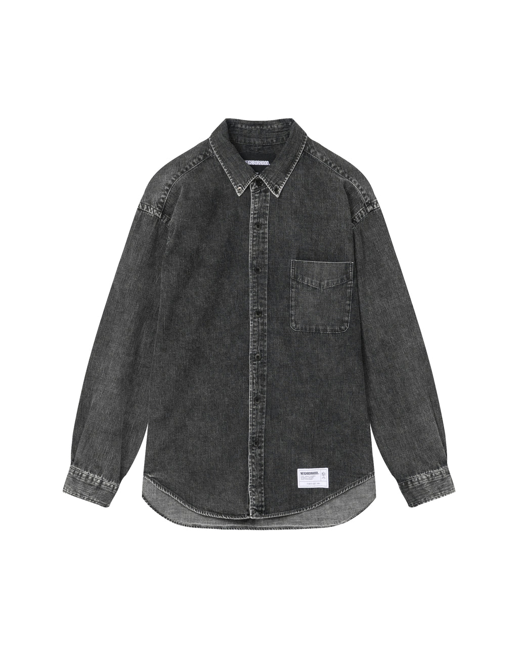 Long sleeve denim shirt
