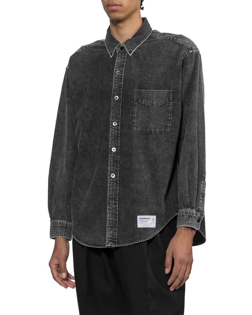 Long sleeve denim shirt
