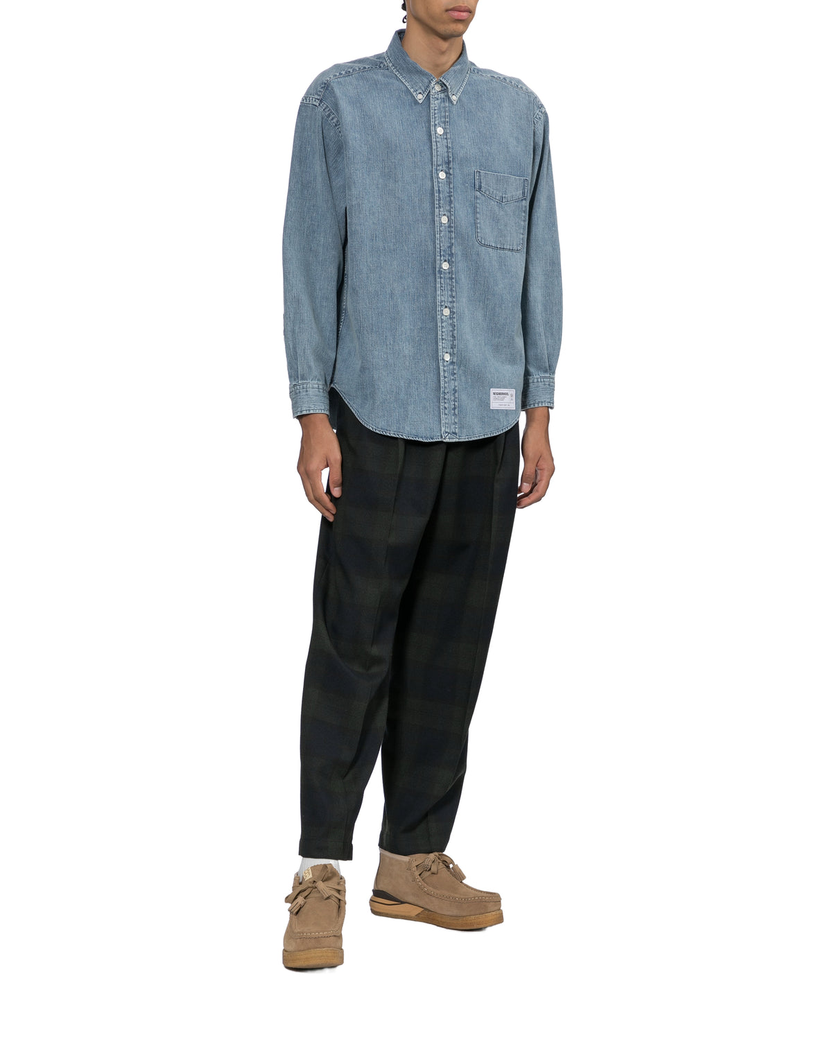 Long sleeve denim shirt