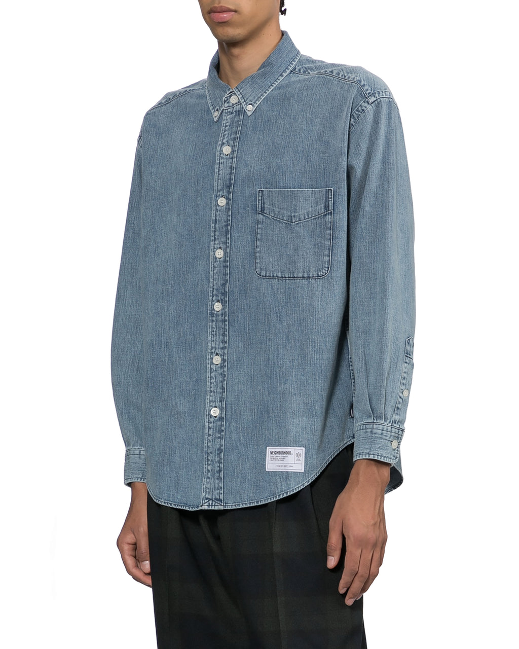 Long sleeve denim shirt