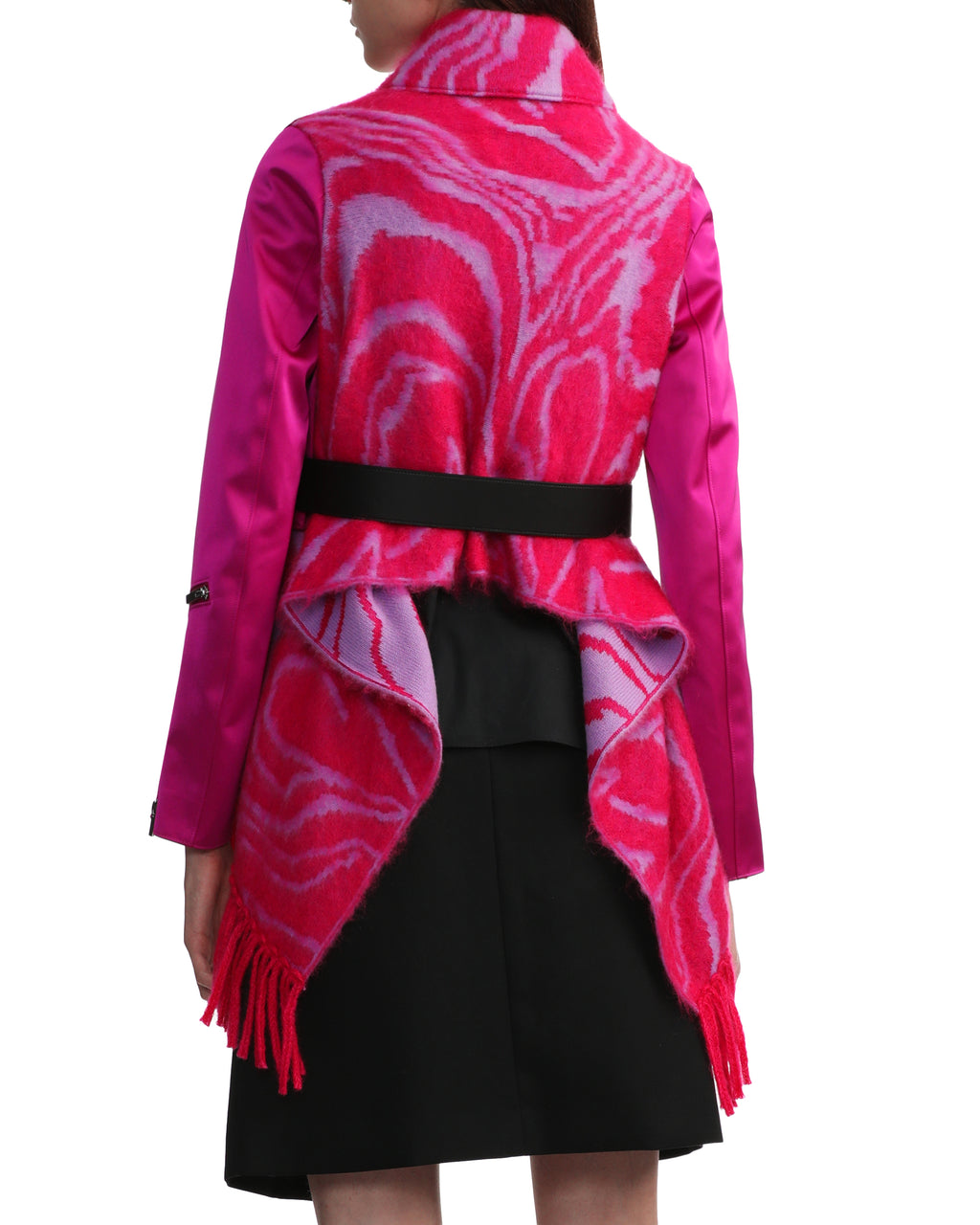 Scarf biker jacket