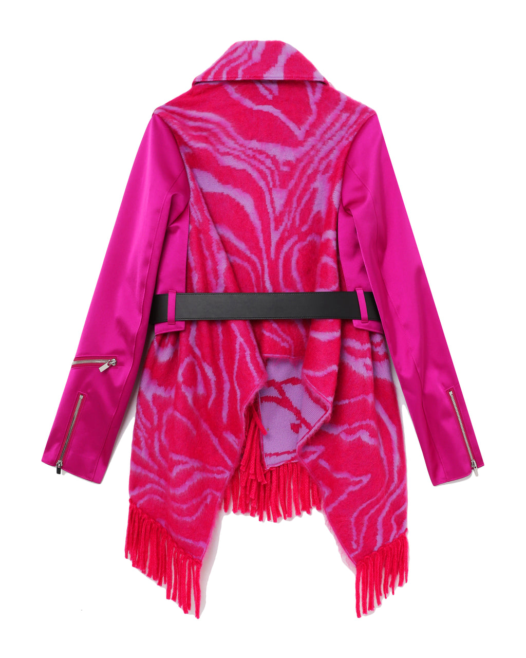 Scarf biker jacket