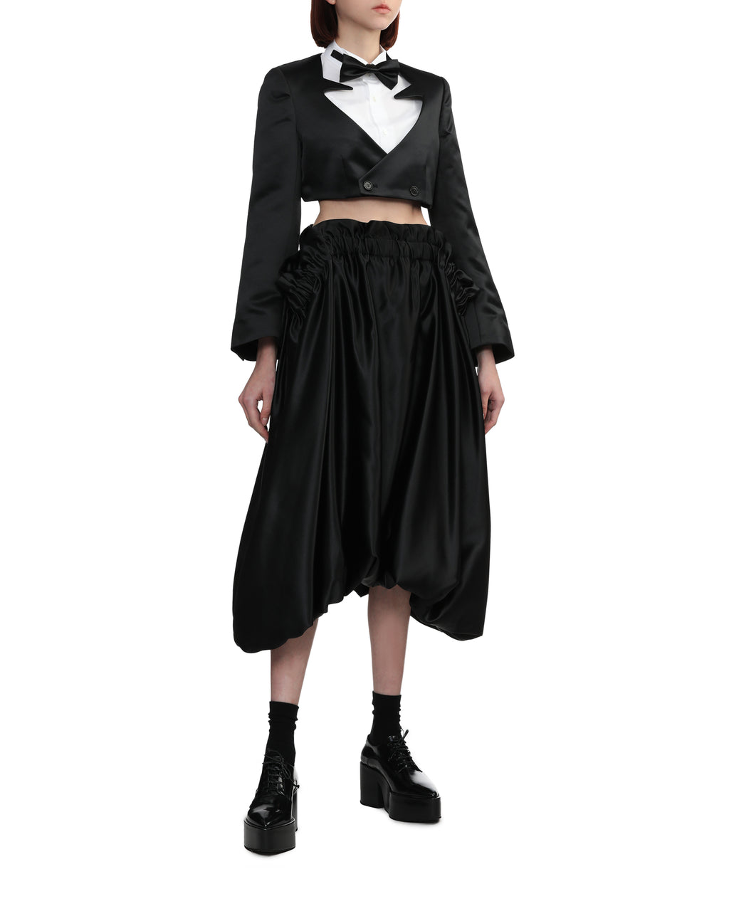 Wide sleeve cropped jacket