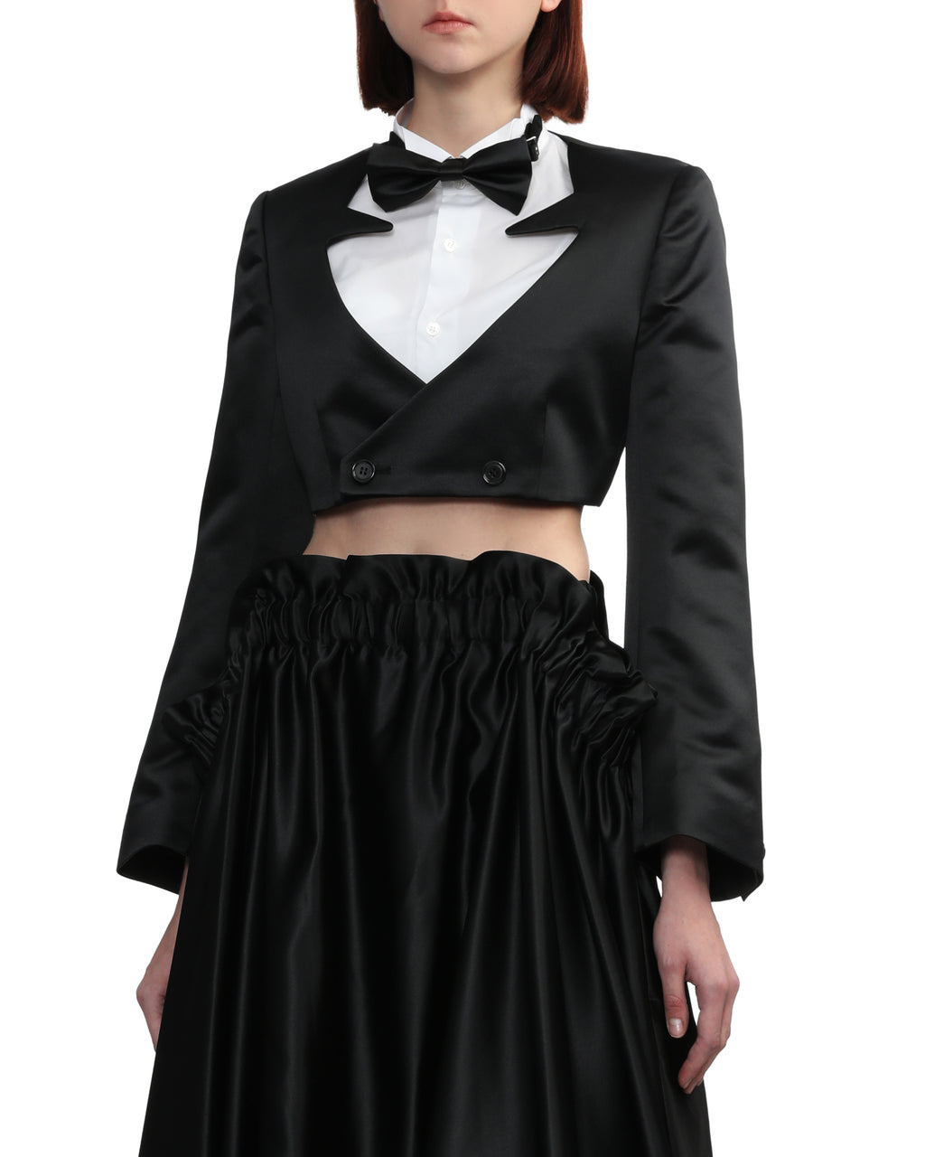 Wide sleeve cropped jacket