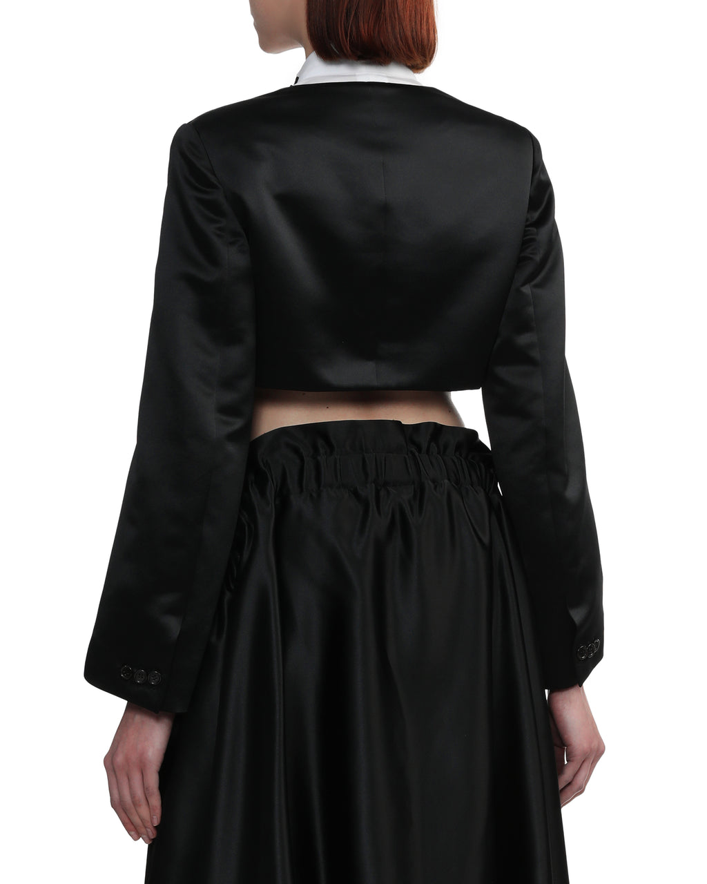 Wide sleeve cropped jacket