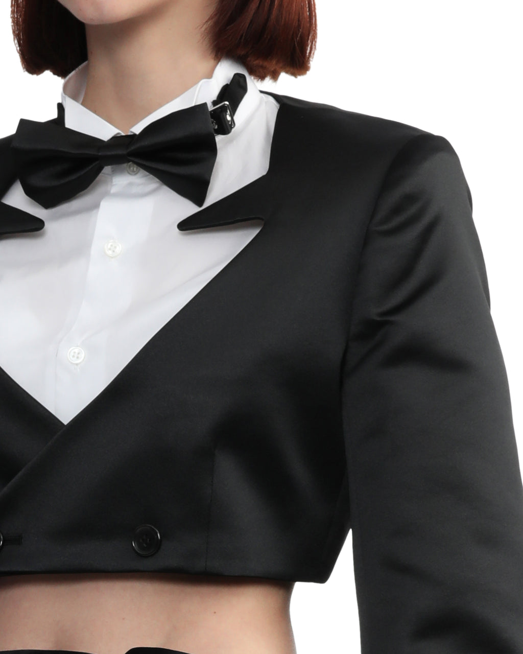 Wide sleeve cropped jacket