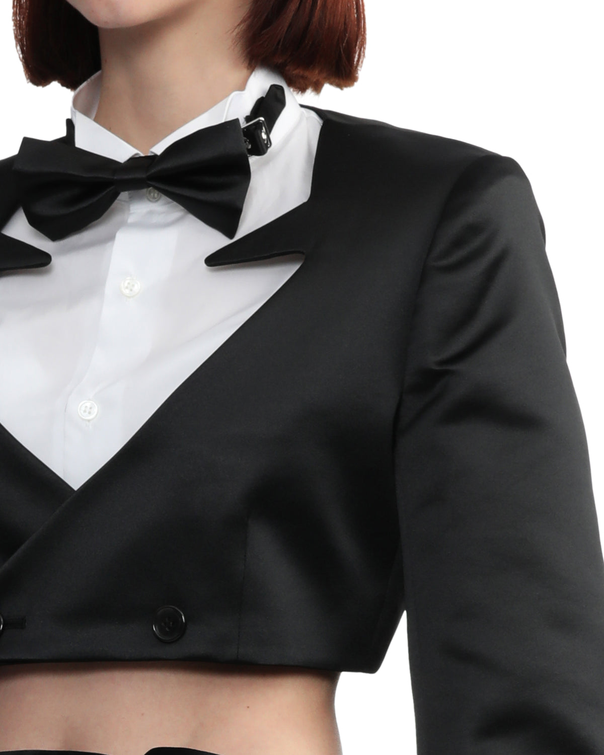 Wide sleeve cropped jacket
