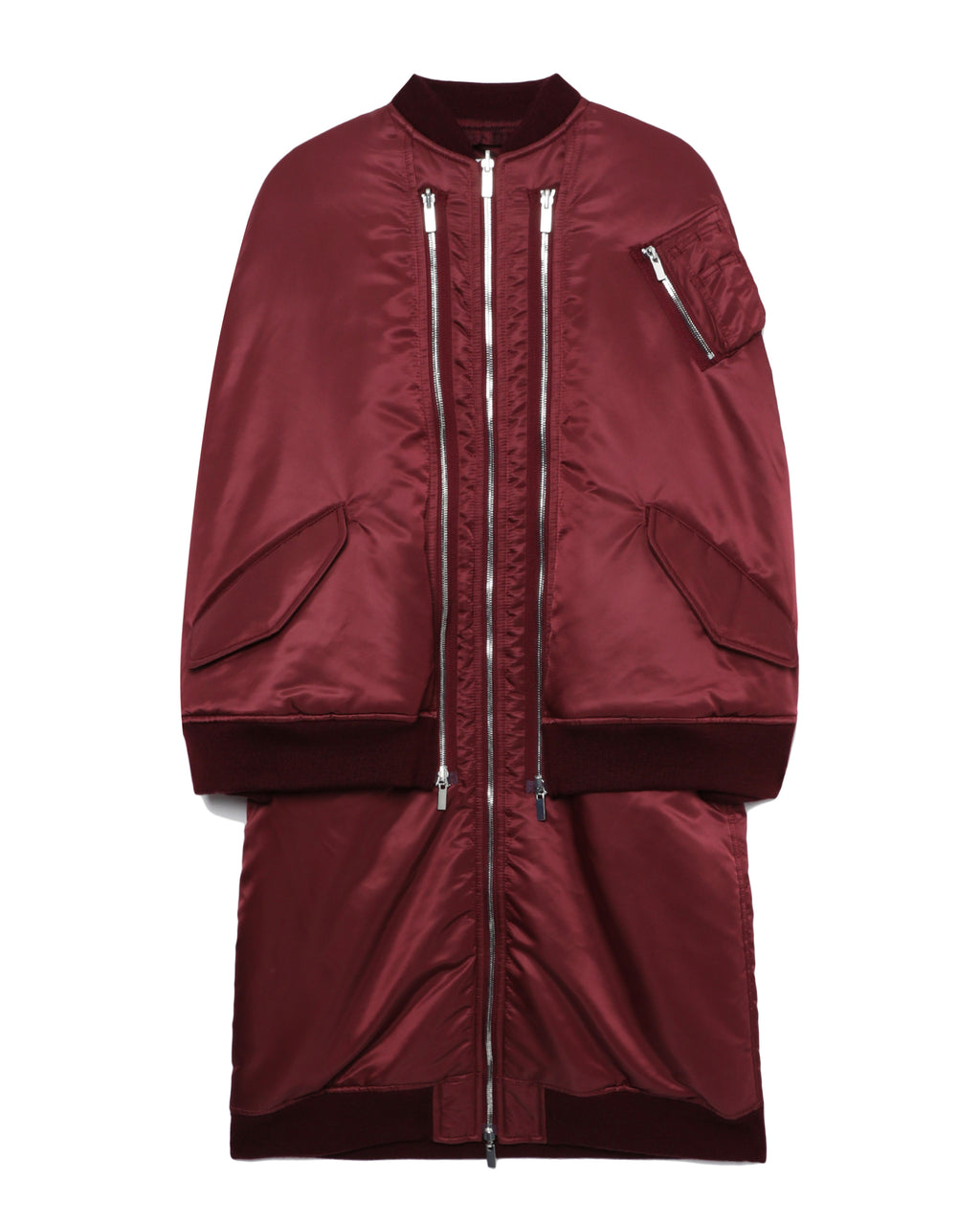 Deconstructed bomber coat