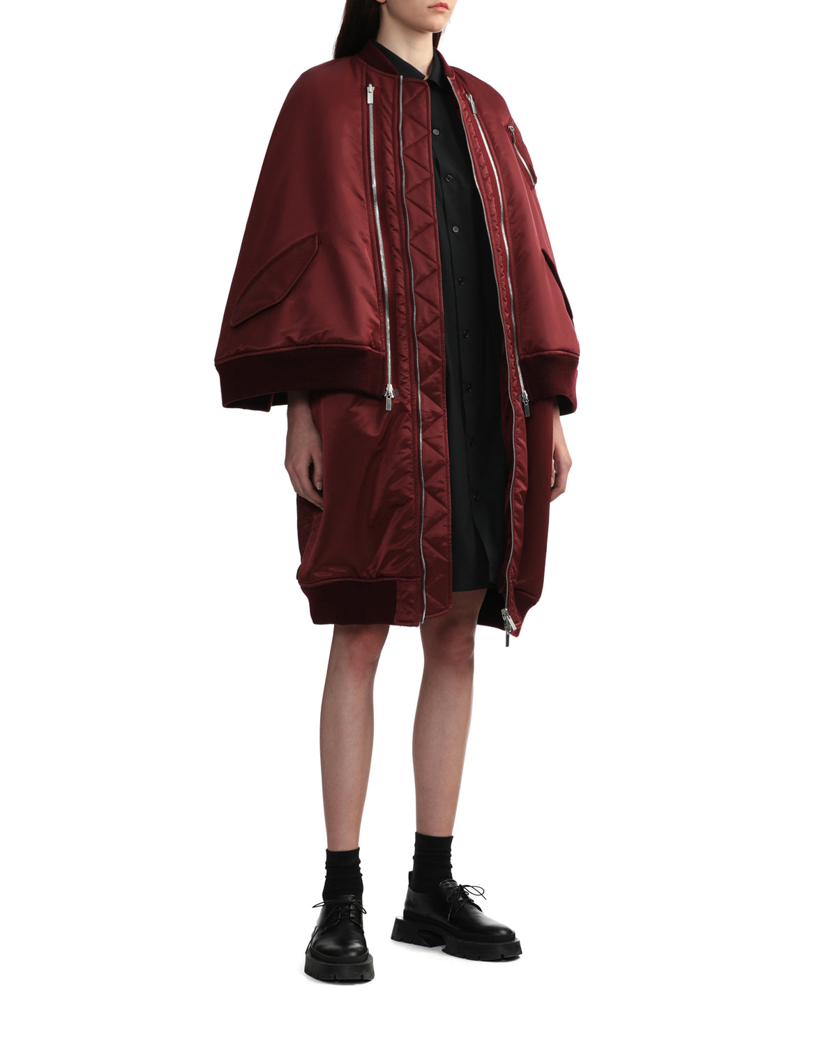Deconstructed bomber coat