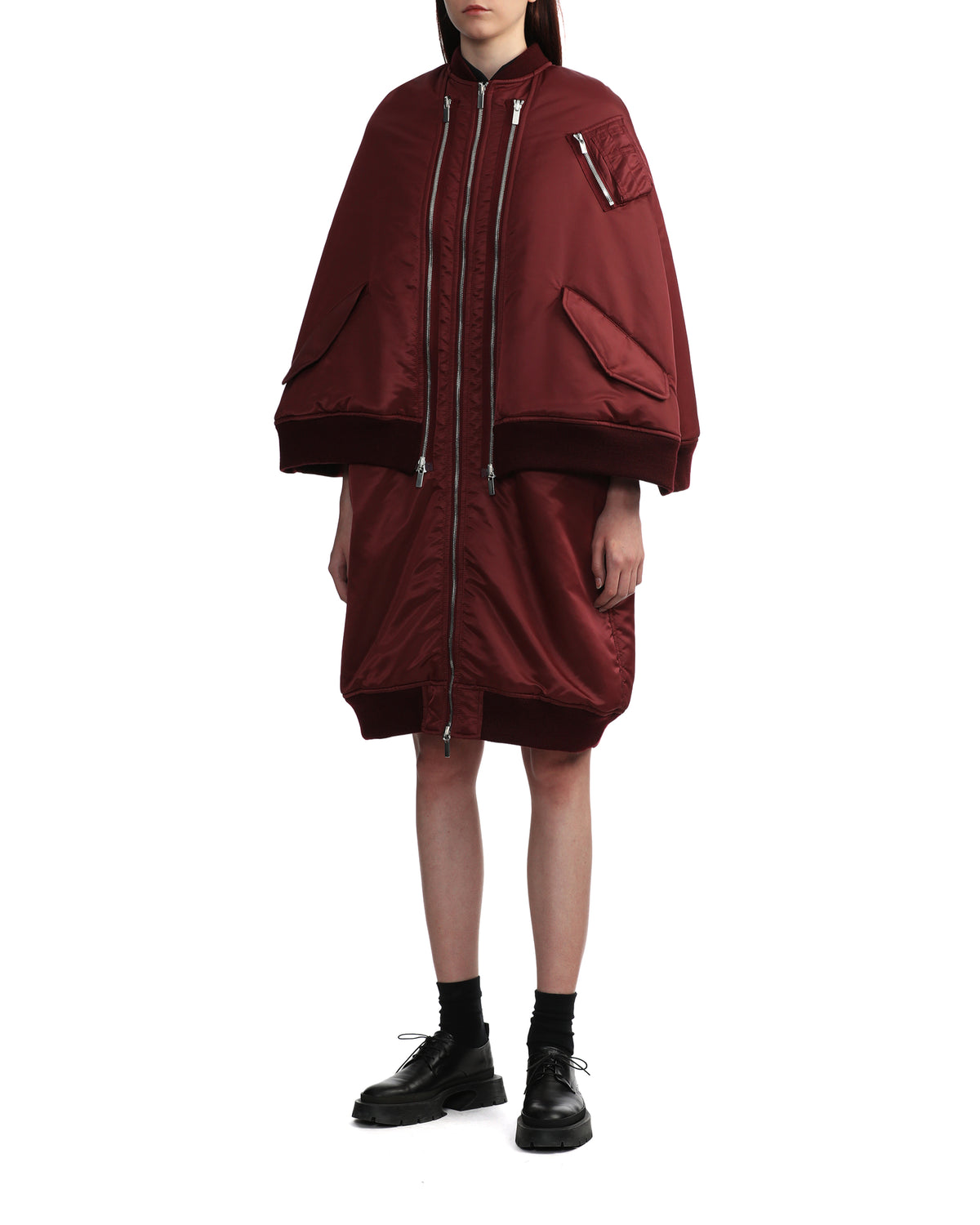 Deconstructed bomber coat