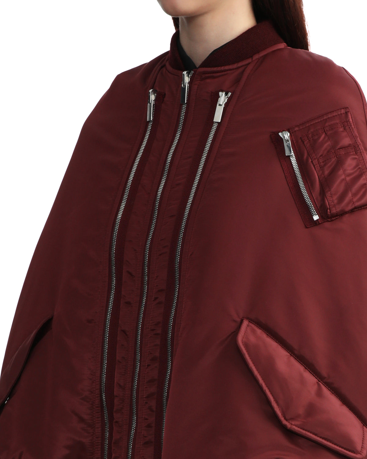 Deconstructed bomber coat