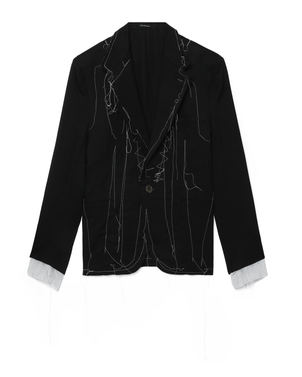 Stitch detail relaxed jacket