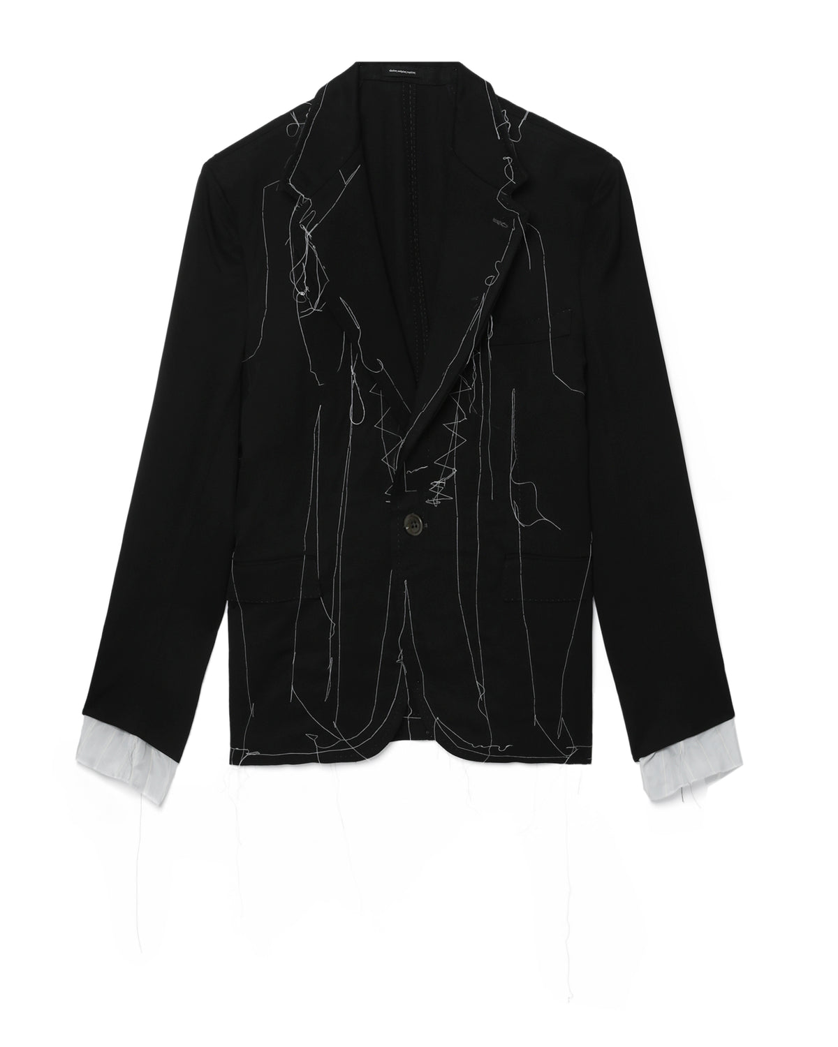 Stitch detail relaxed jacket