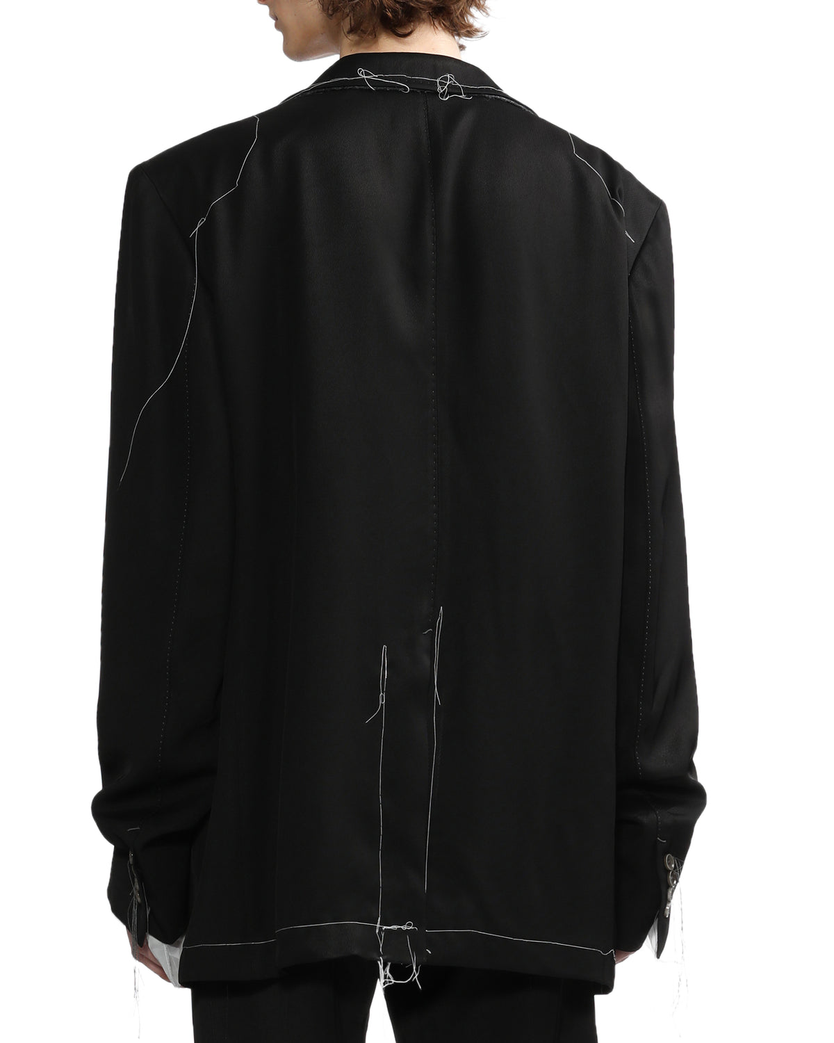 Stitch detail relaxed jacket