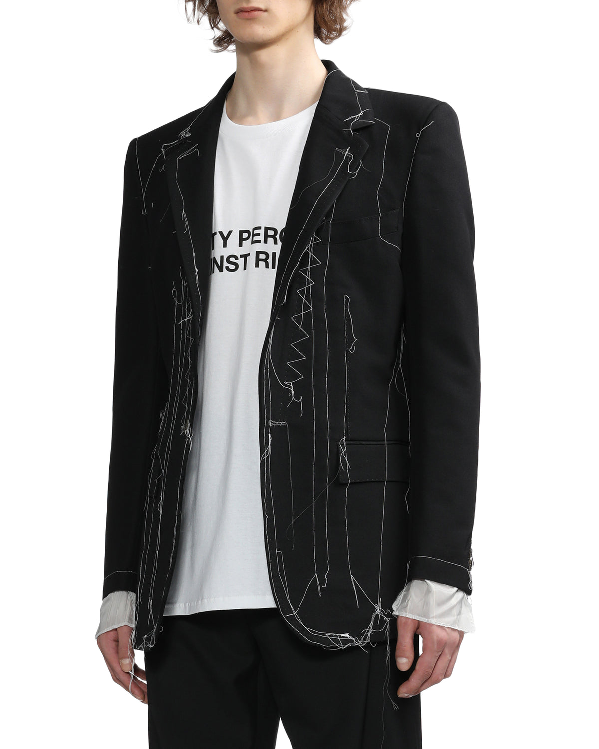 Stitch detail jacket