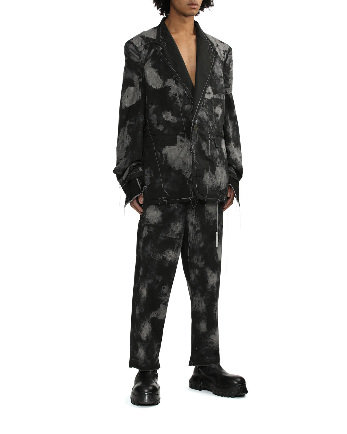 Graphic tailored trousers