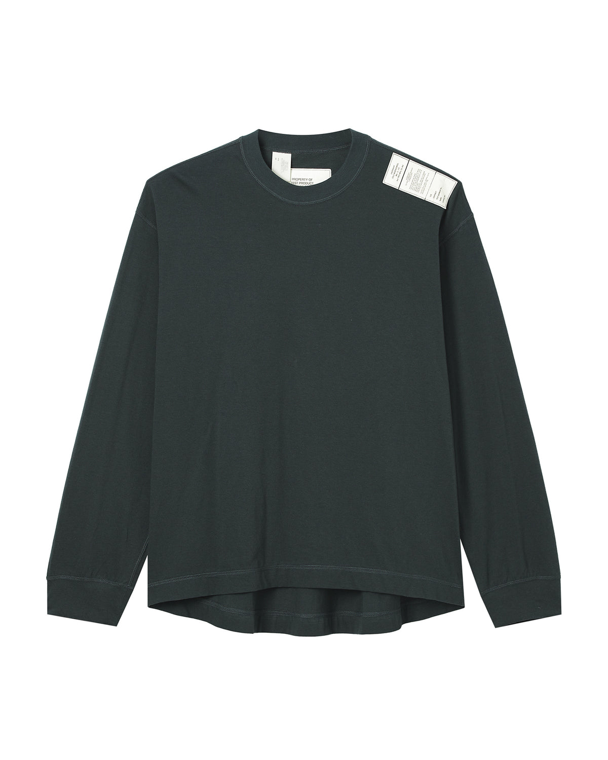 Crew neck long sleeve tee