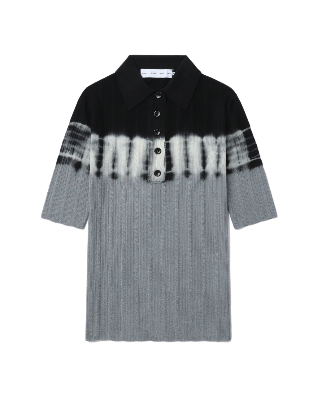 Tie-dyed polo shirt