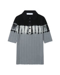 Tie-dyed polo shirt