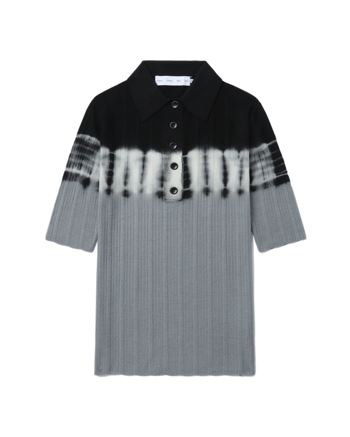 Tie-dyed polo shirt