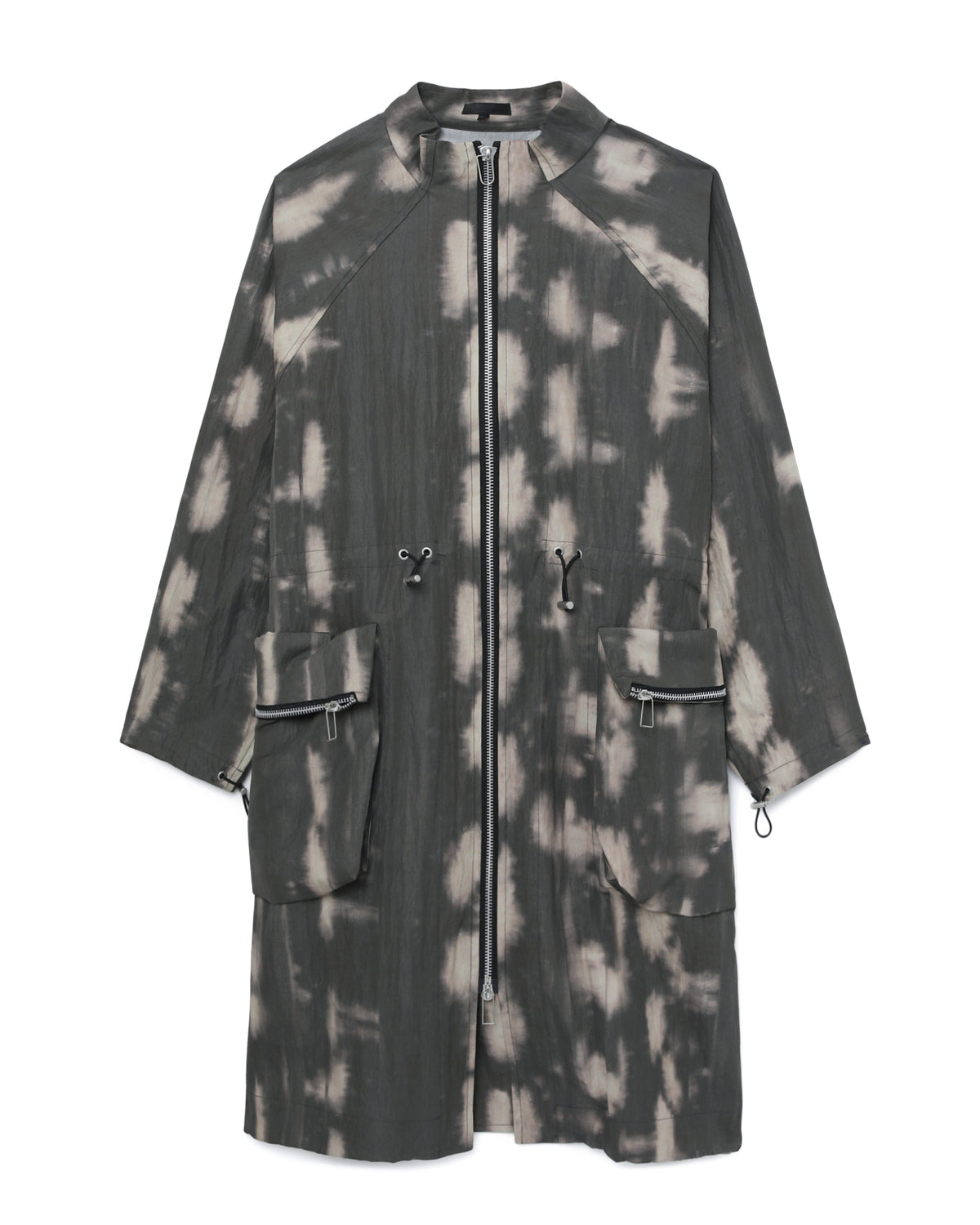 Printed zip coat