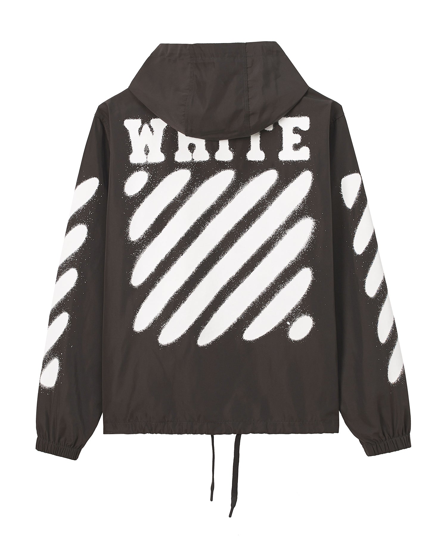 Logo hooded coach jacket