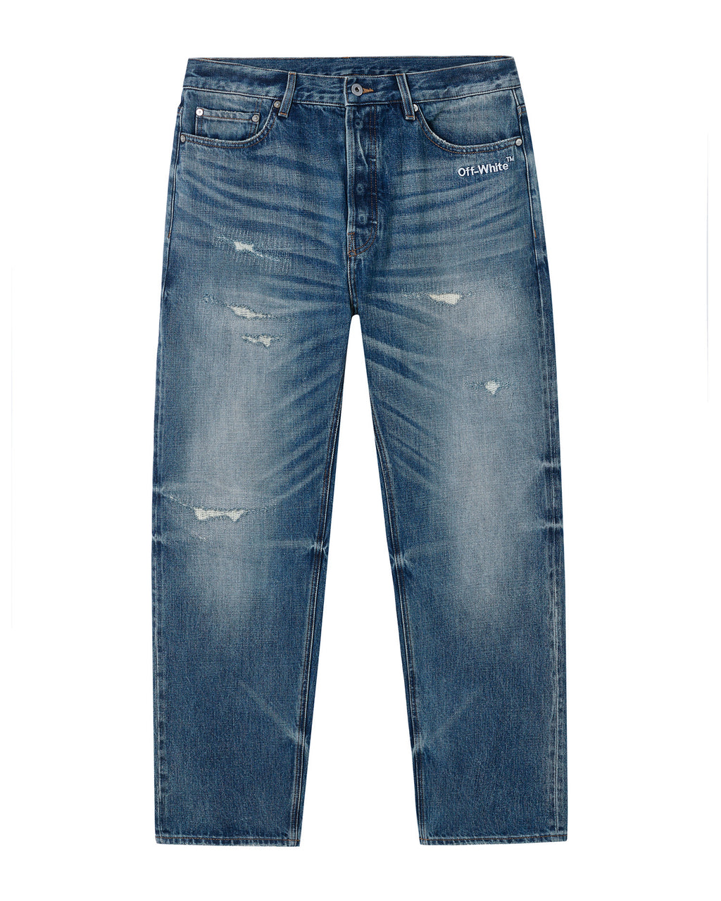 Distressed jeans