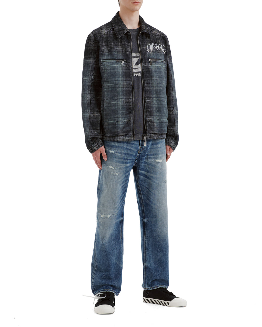 Distressed jeans