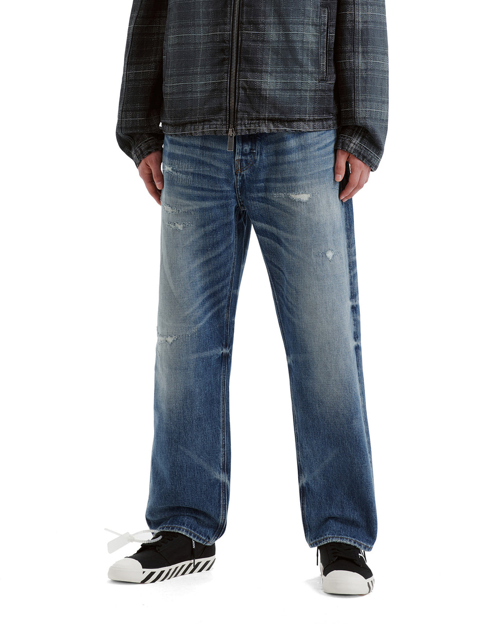 Distressed jeans