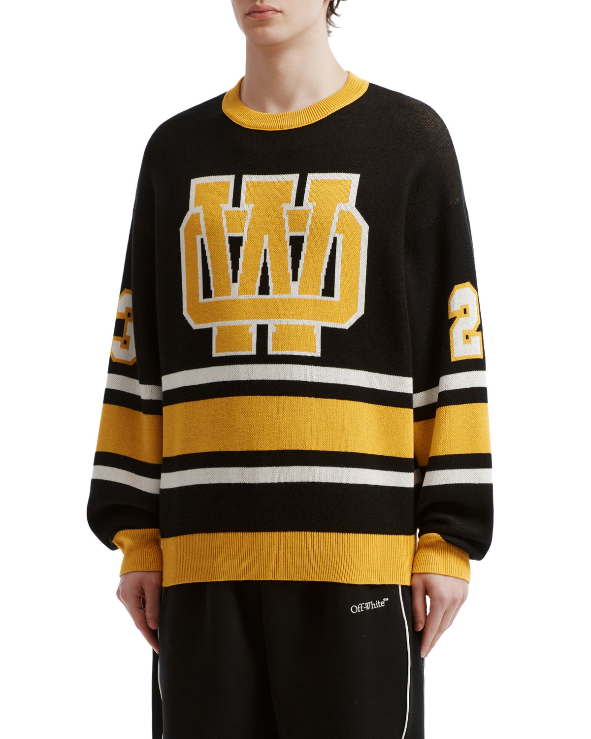 Striped crew neck sweater