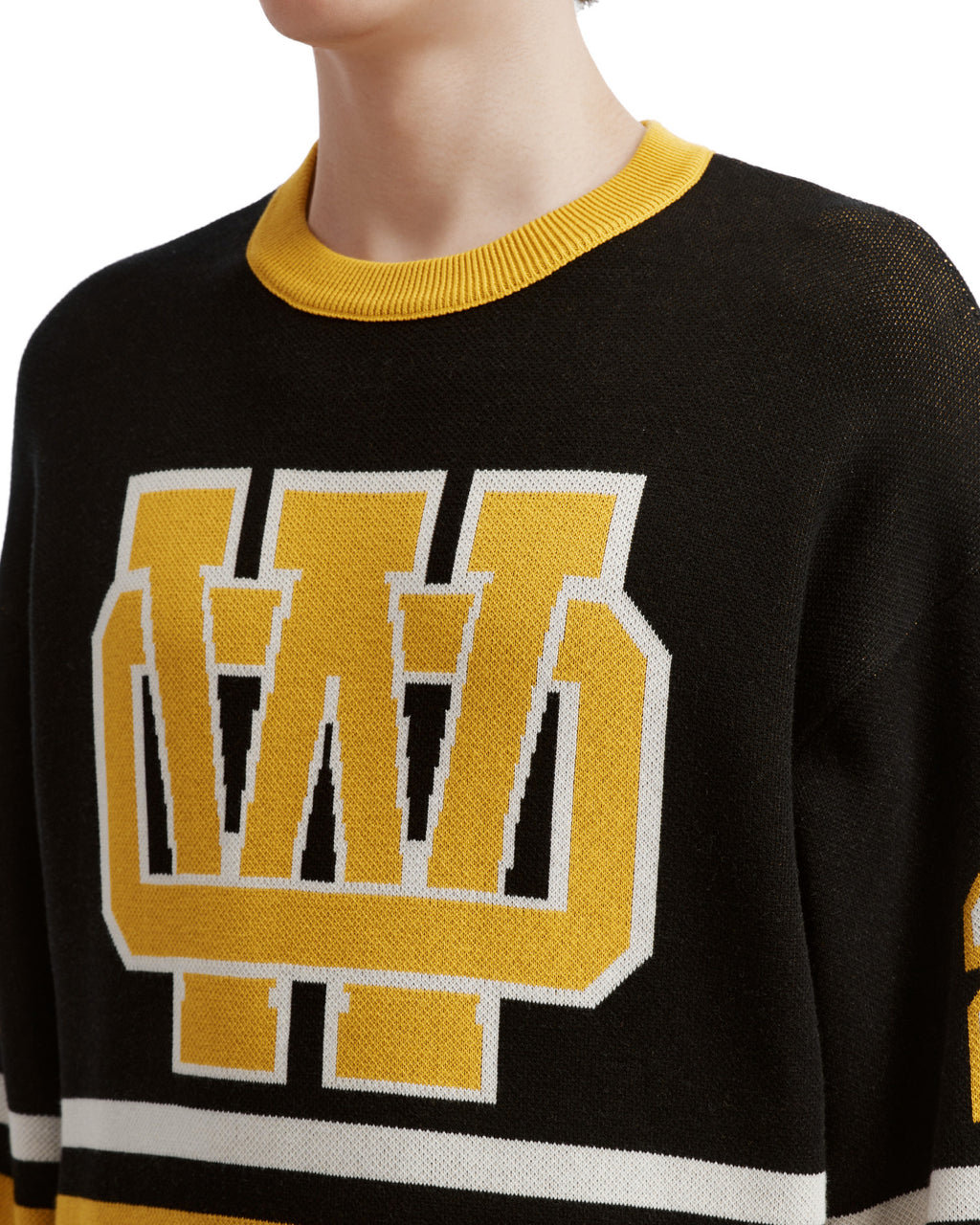 Striped crew neck sweater