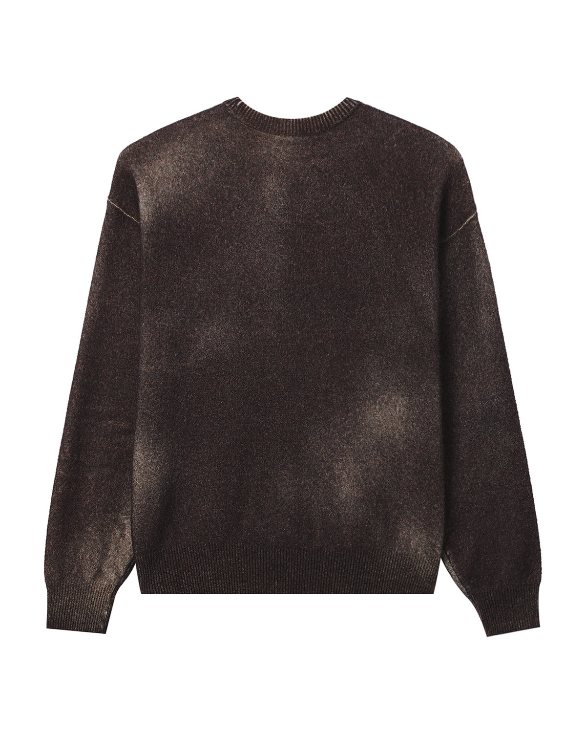 Artwork print crew neck sweater