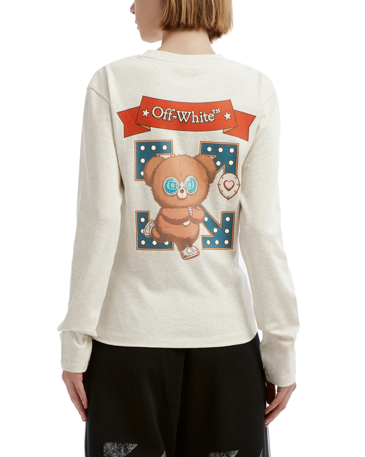 X Jisoo CLICK Bear long sleeve tee