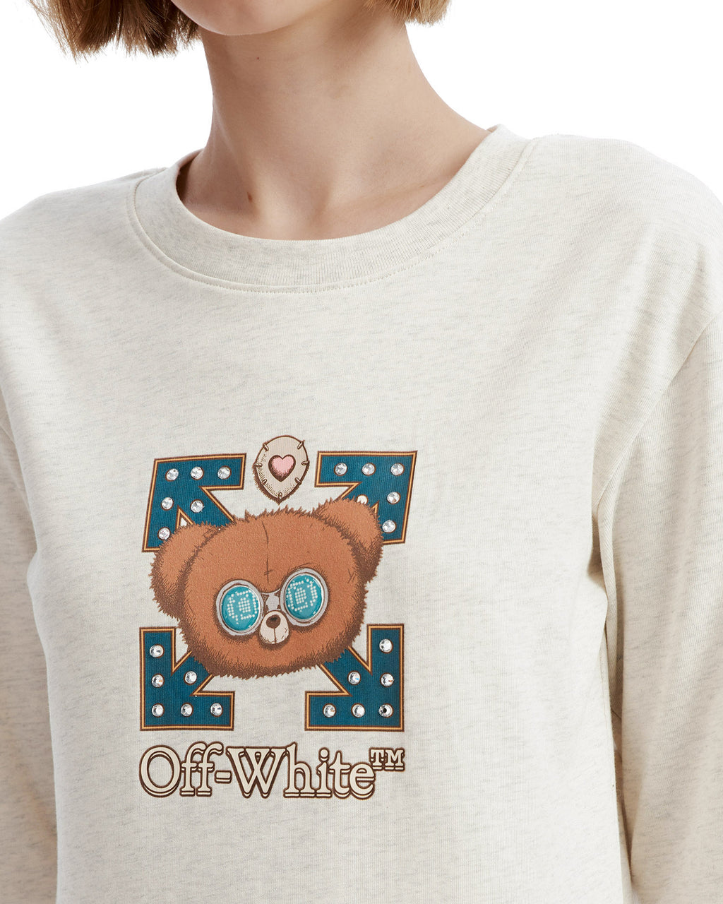 X Jisoo CLICK Bear long sleeve tee