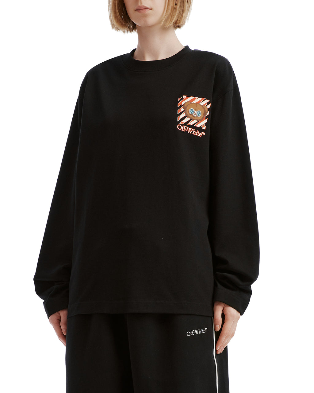 X JISOO CLICK bear long sleeve tee