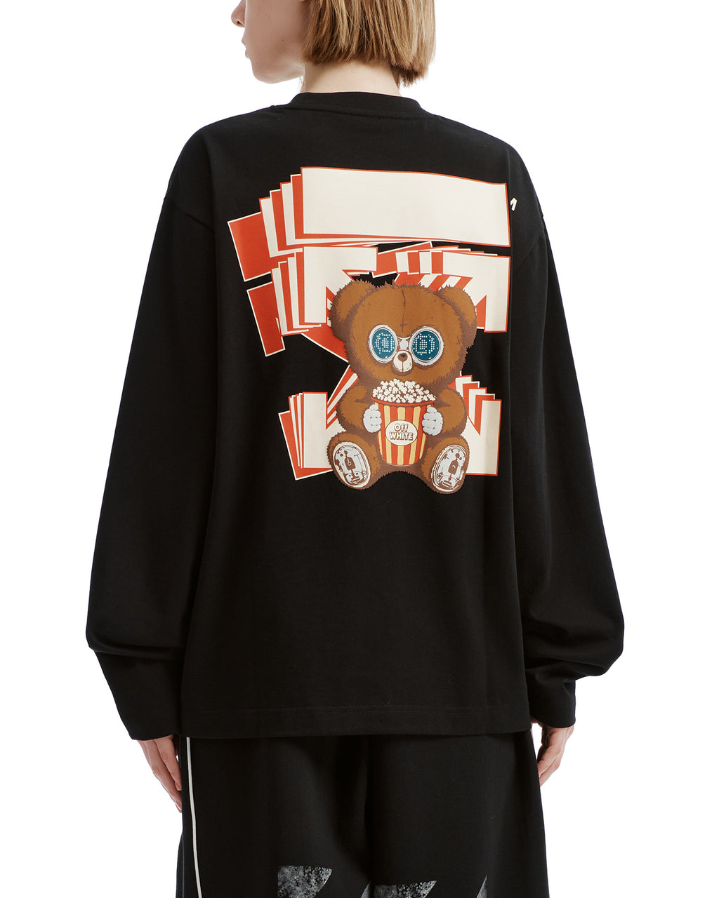X JISOO CLICK bear long sleeve tee