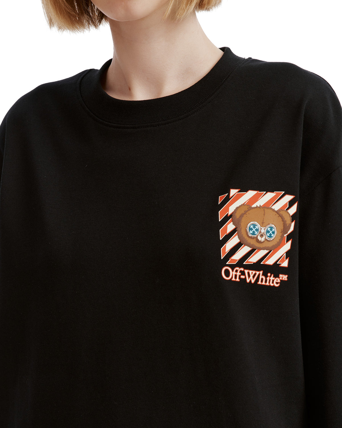 X JISOO CLICK bear long sleeve tee