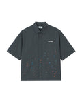 Splatter-print shirt