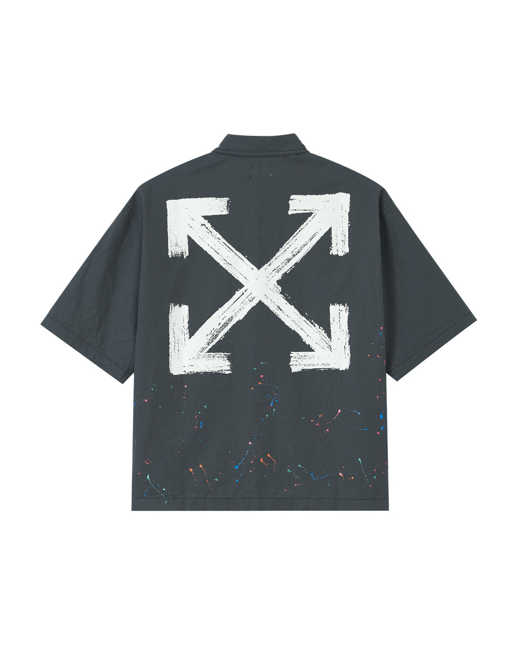 Splatter-print shirt