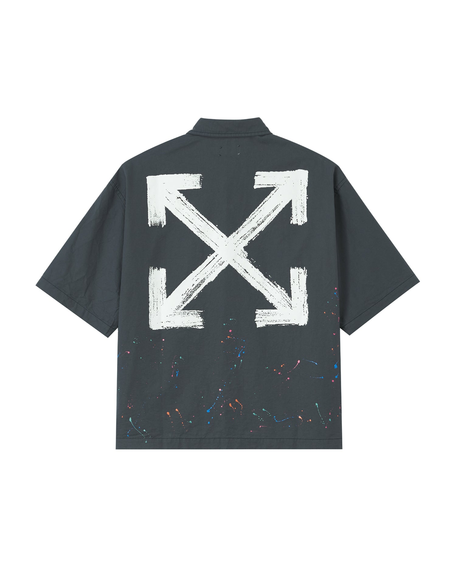 Splatter-print shirt