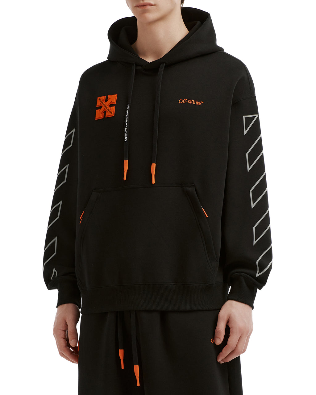 Arrow back logo hoodie